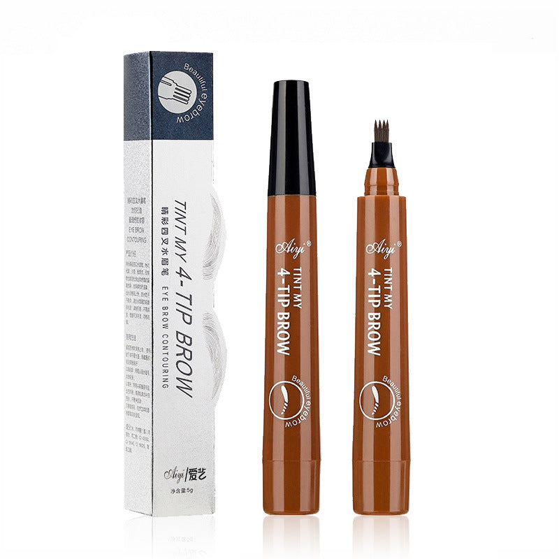 4-fork liquid eyebrow pencil anti-sweat and waterproof